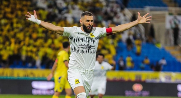 Benzema Scored Both Goals As Al-Ittihad and Al-Taawoun Drew