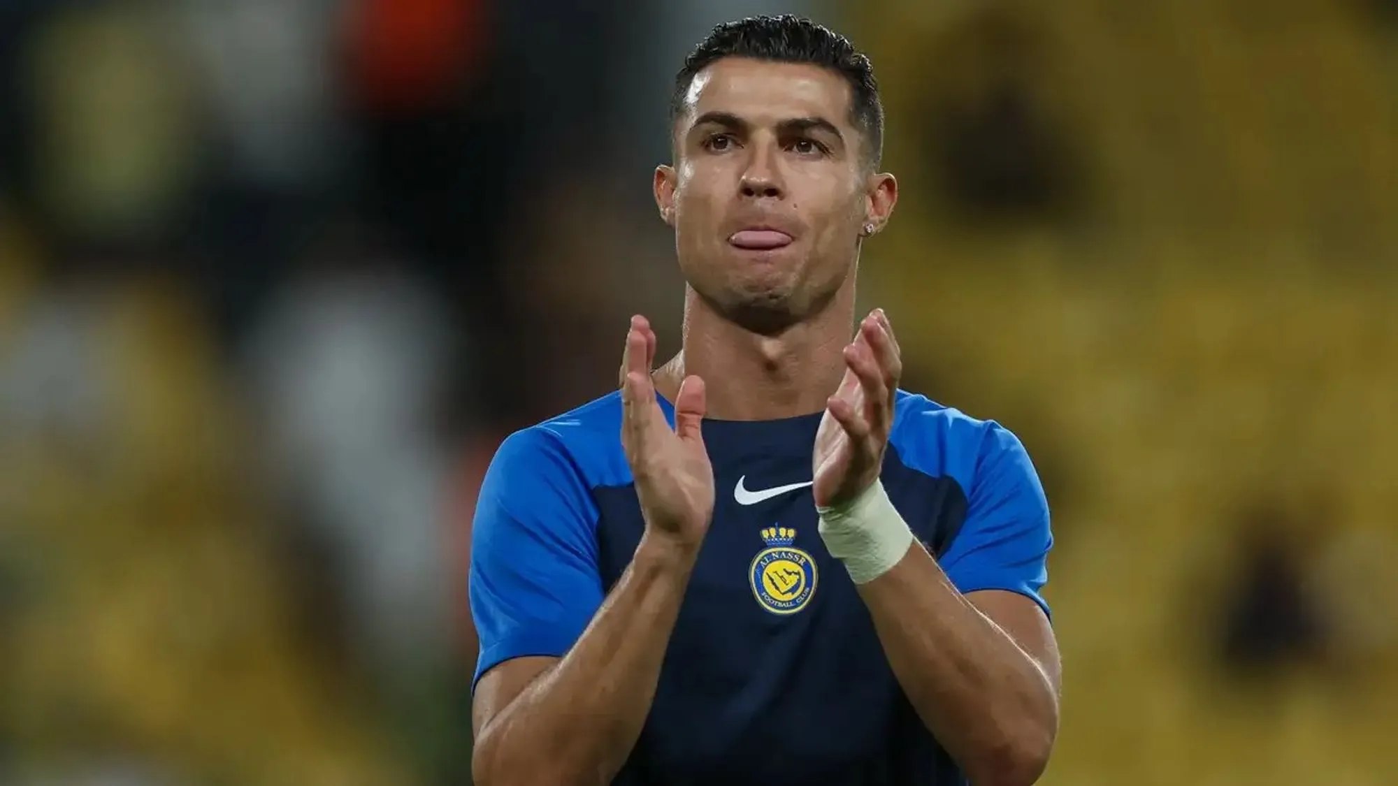 Cristiano Ronaldo Claps At Crowd in a Past Match