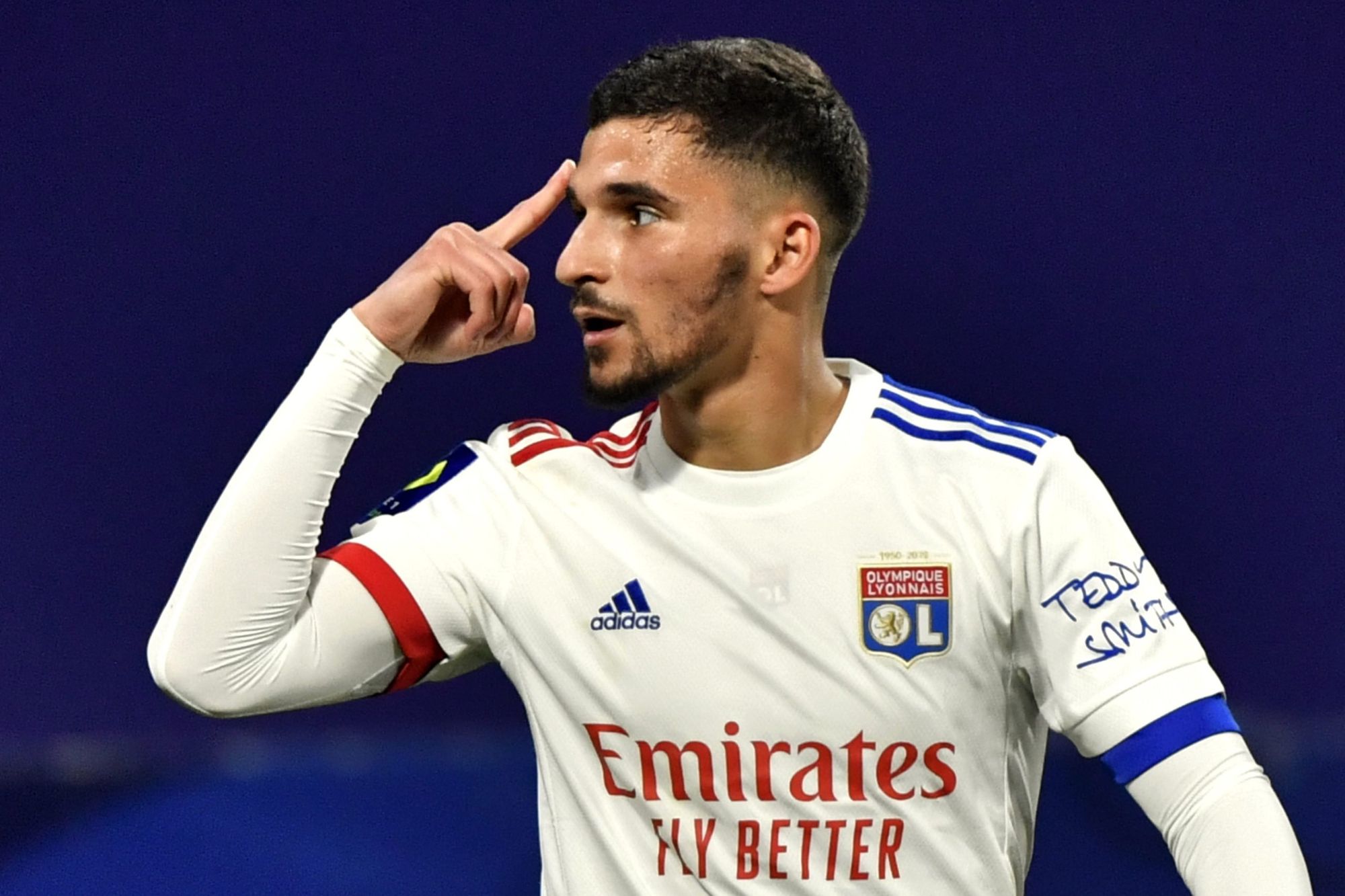 Algerian midfielder Houssem Aouar on his way to the Saudi Pro League