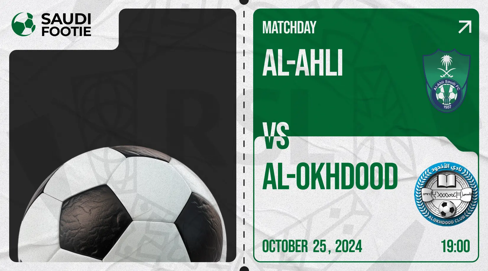 Al Ahli vs Al Okhdood (Friday, 25 October) Saudi Pro League Match Prediction