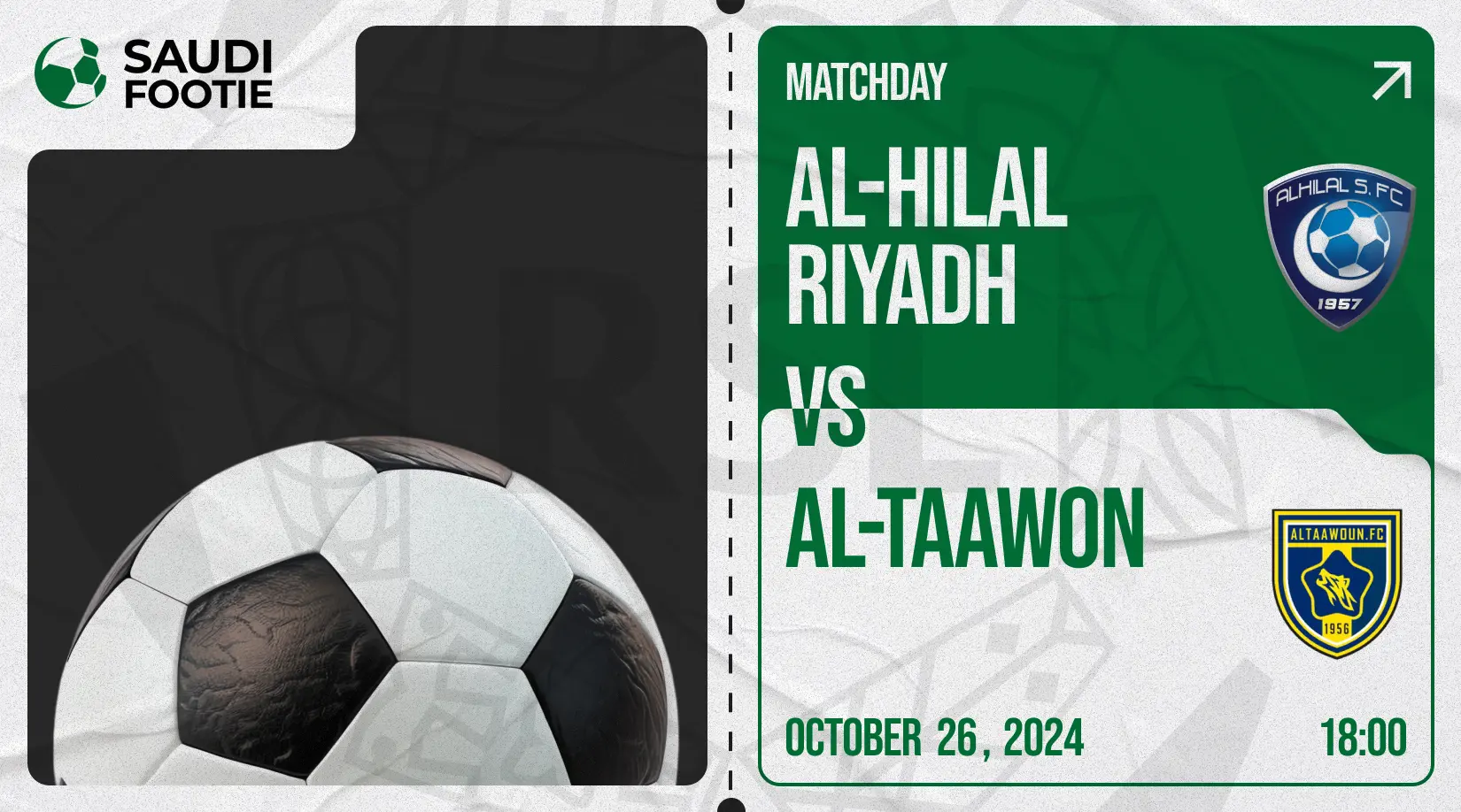 Al Hilal vs Al Taawoun (Saturday, 26 October) Saudi Pro League Match Prediction