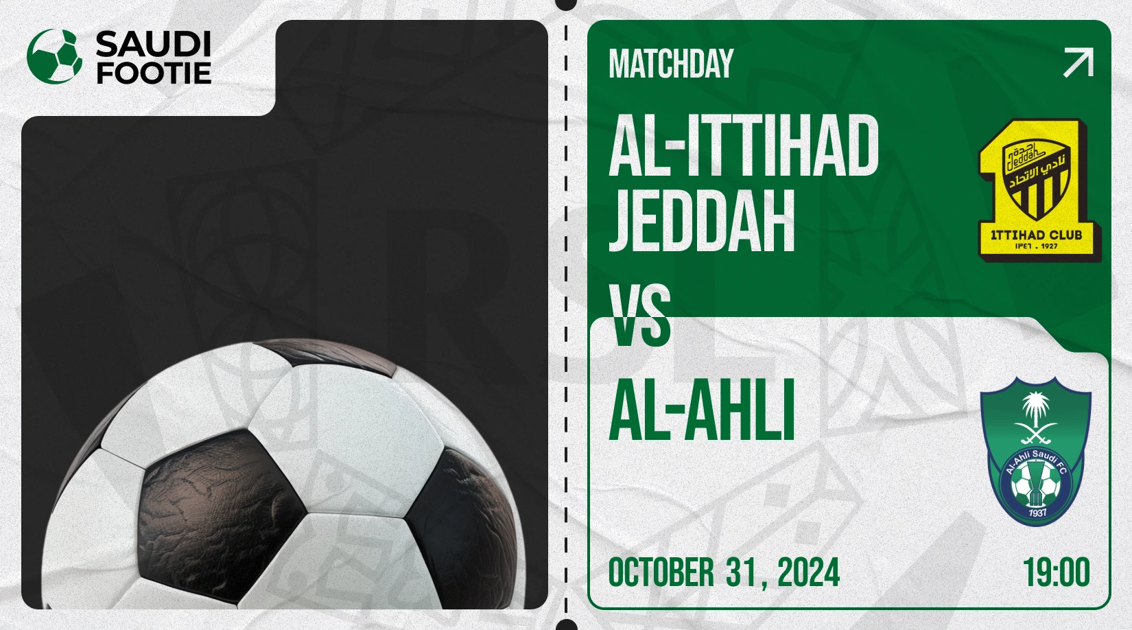 Al Ittihad vs Al Ahli (Thursday, 31 October) Saudi Pro League Match Prediction