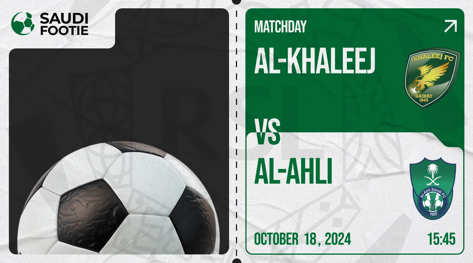 Al Khaleej vs Al Ahli (Friday, 18 October) Saudi Pro League Match Prediction