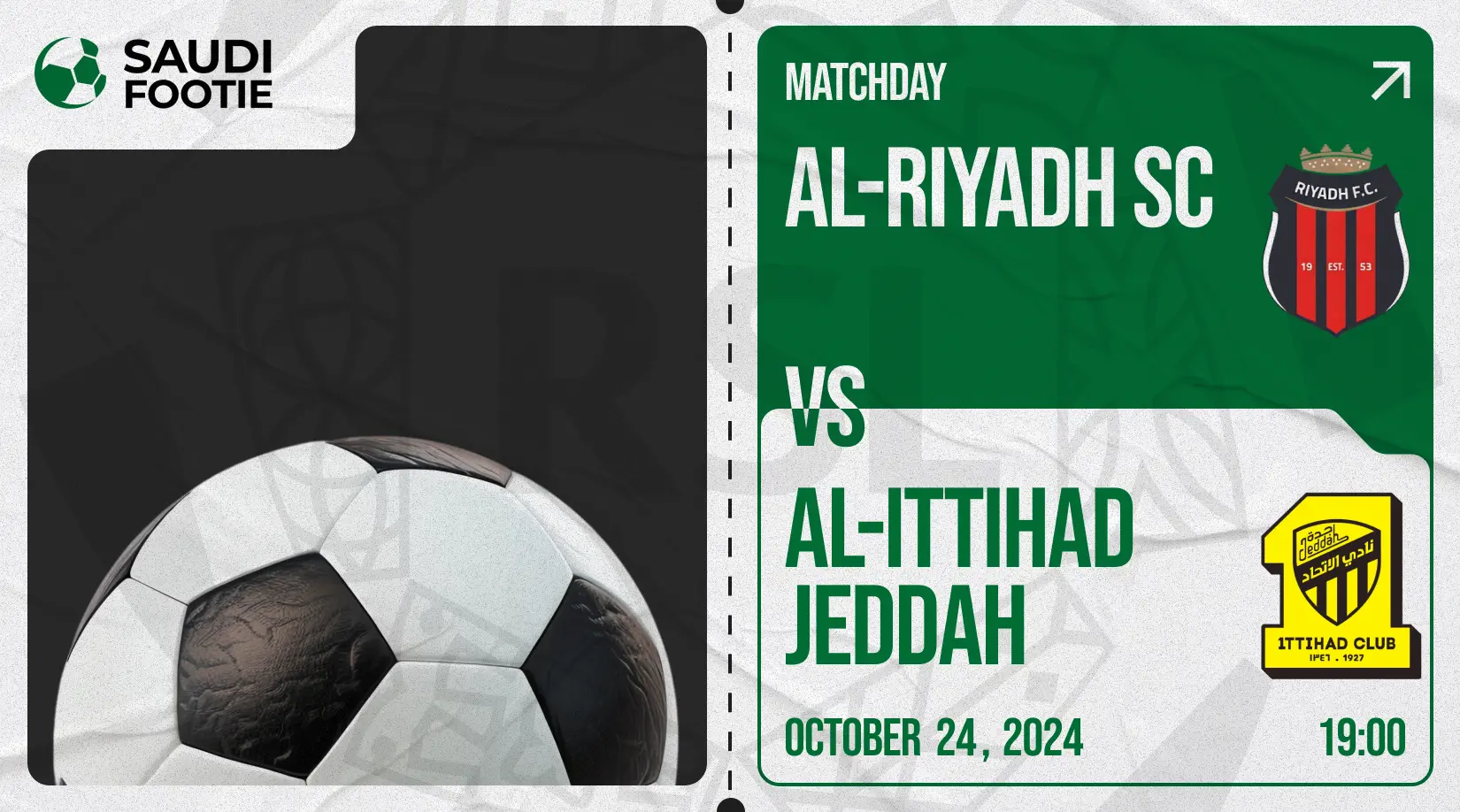 Al Riyadh vs Al Ittihad (Thursday, 24 October) Saudi Pro League Match Prediction