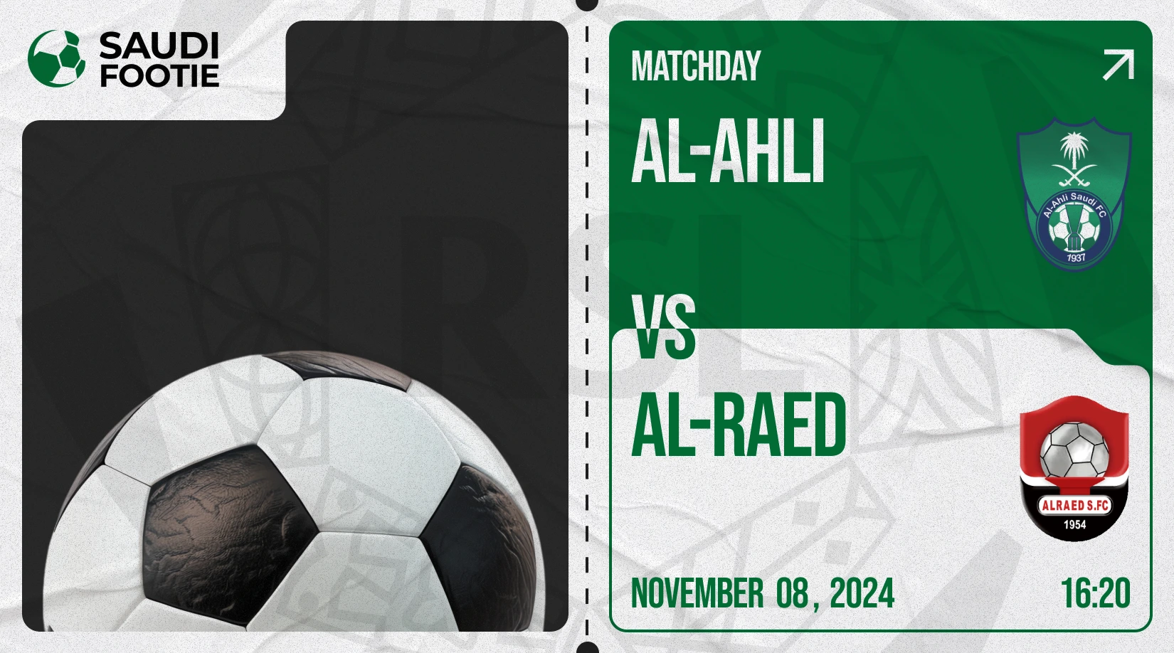 Al Ahli vs Al Raed (Friday, 8 November) Saudi Pro League Match Prediction