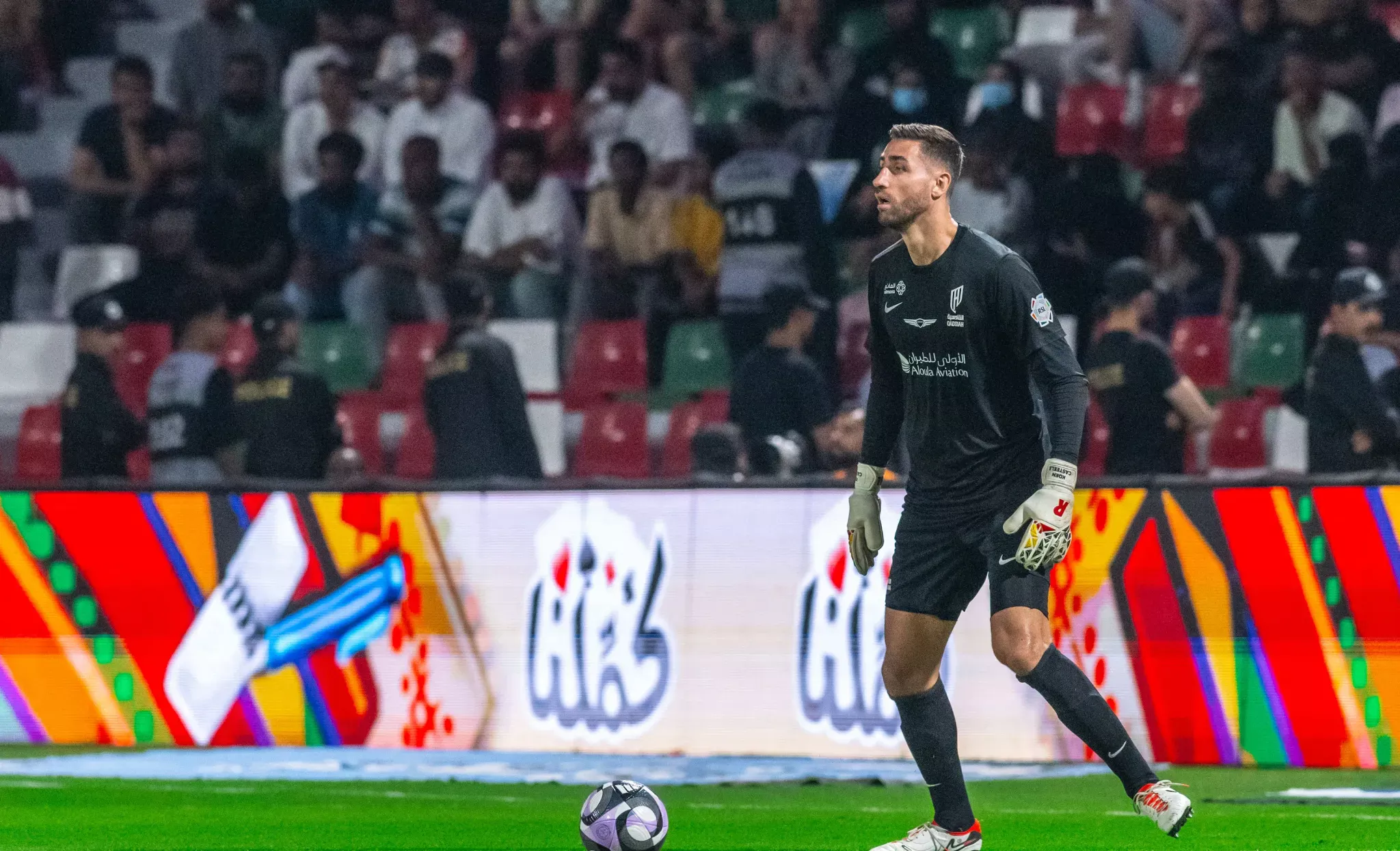 Koen Casteels was instrumental in Al Qadsiah’s clean sheet in their 2-0 win against Al Ettifaq in the Eastern Derby on Saturday (Image Source: spl.com)